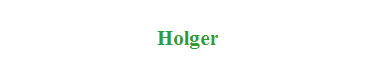 Holger